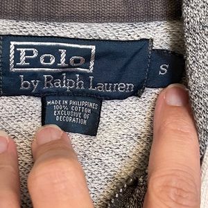 FREE SHIPPING  Teen polo hoodie sweatshirt grey ( small )